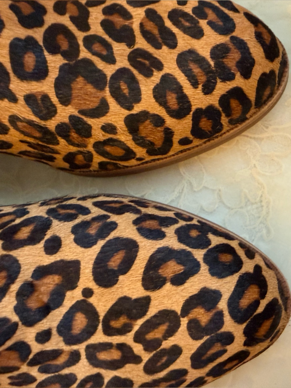 Gianni Bini Leopard Print Torloni Ankle Boots Stacked Heel Black & Congac 8.5 - Picture 8 of 14